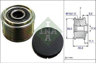 Ina Ελεύθερη Περιστροφή Γεννήτριας - 535 0159 10