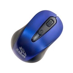 Mouse Wireless 2.4G Optical USB Black/Blue 1600dpi R-Horse RF-2804B Ποντίκι Οπτικό Ασύρματο