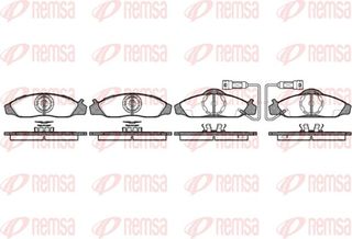Remsa Σετ τακάκια, Δισκόφρενα - 0624.02
