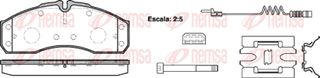 Remsa Σετ τακάκια, Δισκόφρενα - 0651.22