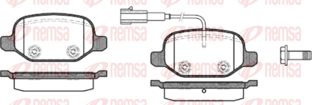 Remsa Σετ τακάκια, Δισκόφρενα - 0727.02