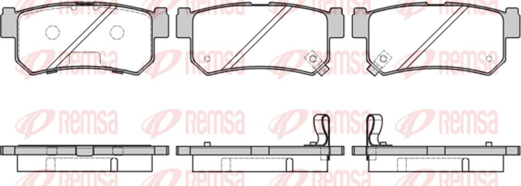 Remsa Σετ τακάκια, Δισκόφρενα - 0746.42