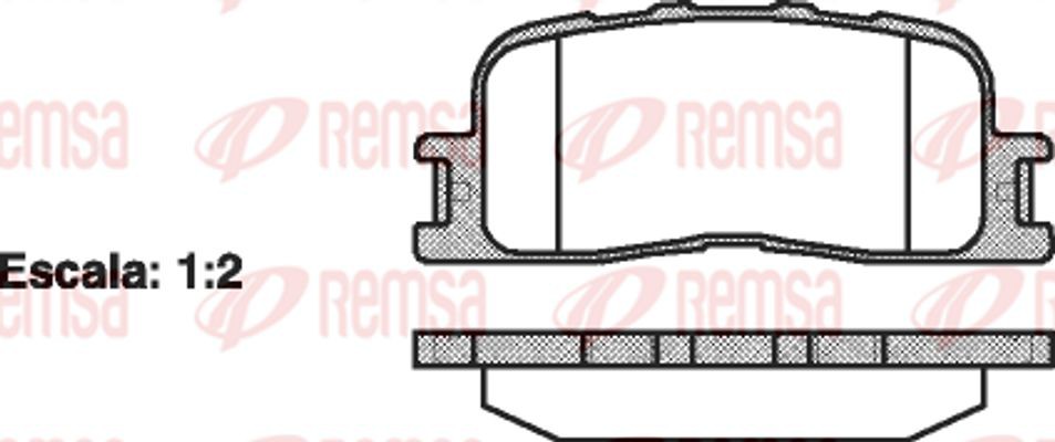 Remsa Σετ τακάκια, Δισκόφρενα - 0854.00