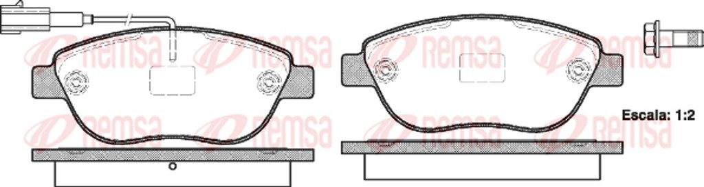 Remsa Σετ τακάκια, Δισκόφρενα - 0859.11