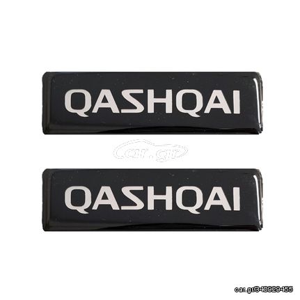 NISSAN QASHQAI ΣΗΜΑΤΑ ΒΙΔΩΤΑ 10 Χ 3 cm ΕΠΟΞΕΙΔΙΚΗΣ ΡΥΤΙΝΗΣ (ΥΓΡΟ ΓΥΑΛΙ) ΣΕ ΜΑΥΡΟ/ΧΡΩΜΙΟ ΓΙΑ ΠΑΤΑΚΙΑ - 2 ΤΕΜ.