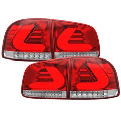 Πισινά Φανάρια Set Για Vw Touareg 7L 02-10 CarDNA LedBar Red/Crystal LH Group