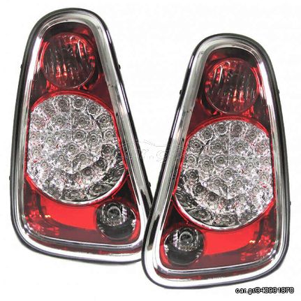 Πισινά Φανάρια Set Για Mini Cooper (R50/52/53) 01-04 Led Red Crystal Ciraya