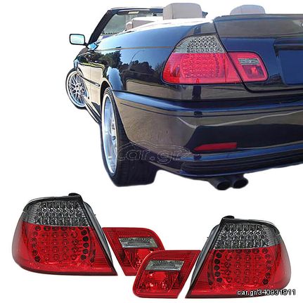 Πισινά Φανάρια Set Για Bmw 3 E46 Cabrio 99-03 Led Κόκκινο/Φιμέ Eagle Eyes