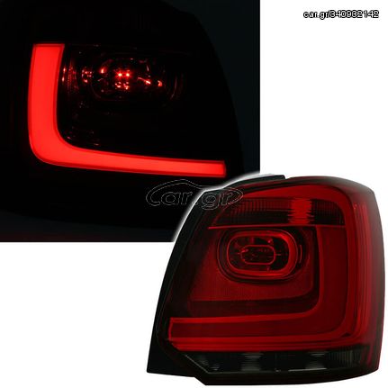 Πισινά Φανάρια Set Για Vw Polo 6R 09-14 Led Bar GTI Look Κόκκινο/Φιμέ Eagle Eyes