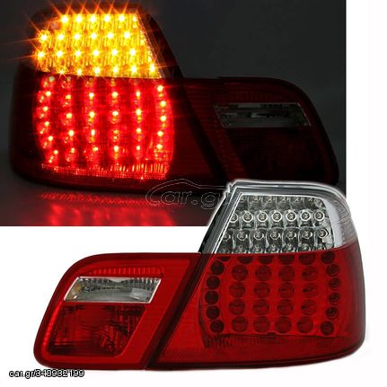 Πισινά Φανάρια Set Για  Bmw 3 E46 Coupe Facelift 03-06 Led Κόκκινο/Crystal Eagle Eyes