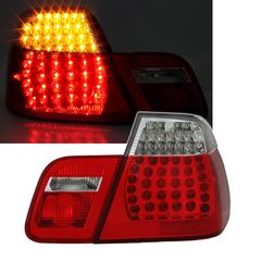 Πισινά Φανάρια Set Για Bmw 3 E46 Sedan 01-05 Led Κόκκινο/Crystal Eagle Eyes