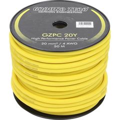 Ground Zero GZPC 20Y Καλώδιο Ρεύματος-Γείωσης 4AWG (Κουλούρα 50m.)