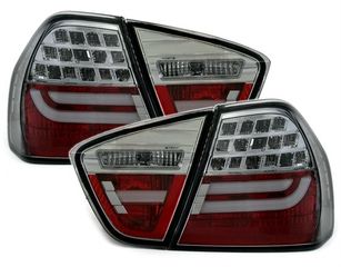 Πίσω φανάρια led για BMW E90 (2003-2007) -  φιμέ φλας - σετ 2τμχ.