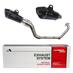 Εξάτμιση High Up Yamaha Crypton X 135 APIDO (001/2255) μαύρη