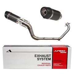Εξάτμιση High Up Yamaha Crypton X 135 APIDO (001/1122) Carbon