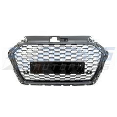 Μάσκα Εμπρός AUDI A3 8V Facelift (2015-2020) look RS Όλο Μαύρο
