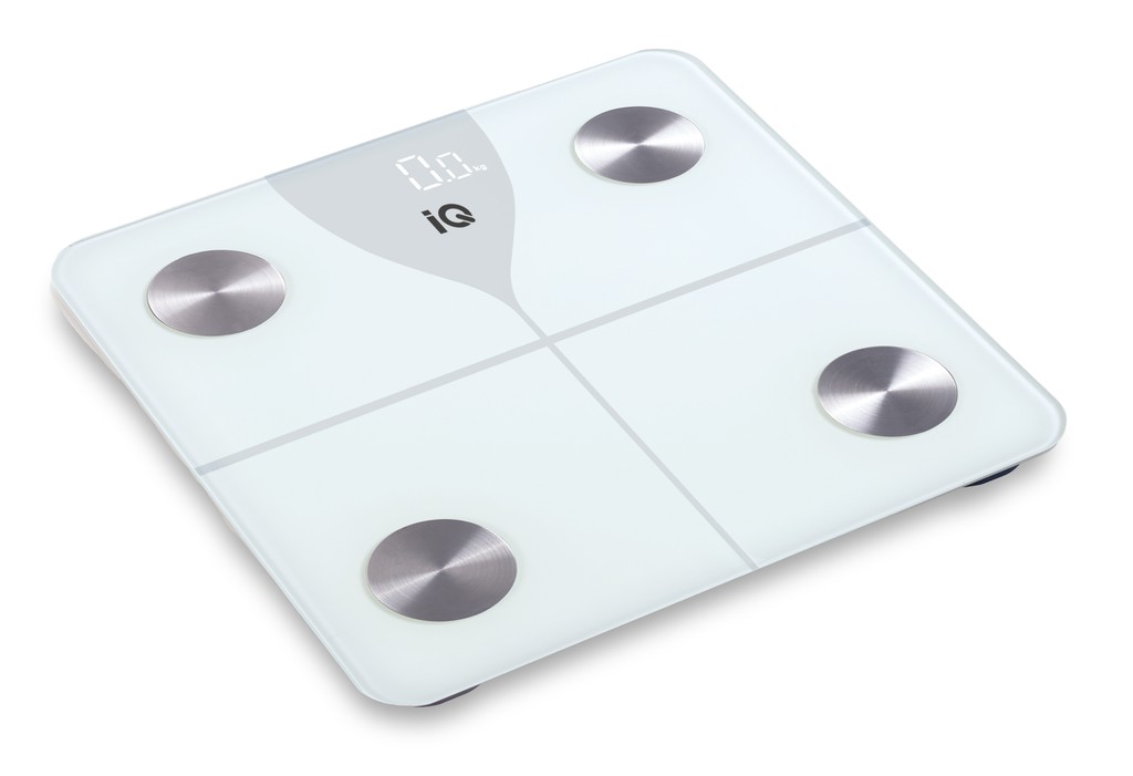 Iq Smart SC-744BT Λευκή Ζυγαριά με Λιπομετρητή και Bluetooth
