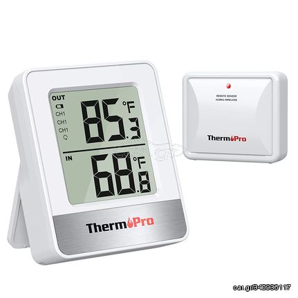 ThermoPro TP200B Ασύρματο Θερμόμετρο εσωτερικού και εξωτερικού Χώρου