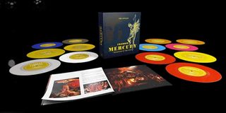 FREDDIE MERCURY'' MESSENGER OF THE GODS: THE SINGLES''(limited edition13x7" Coloured VINYLS box set)