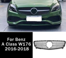 Κεντρική μάσκα για Mercedes A-Class W176 Facelift (09.2015-2018) Diamond Chrome