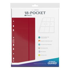 Ultimate Guard 18-Pocket Pages Side-Loading Red (10)-thumb-1