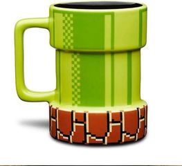 Δημιουργική κούπα με καρτούν απο παιχνίδι Super Mario Pixel 3D κούπα καφέ με ανοίγματα χεριών κεραμικη για δώρο γενεθλίων-Κούπα 301-400Ml  777