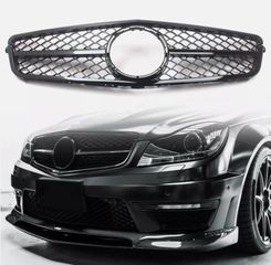 Μάσκα για Mercedes C-Class W204 (2007-2014) Sport Piano Black