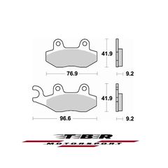 ΜΕΤΑΛΛΙΚΑ ΤΑΚΑΚΙΑ SINTER METAL PADS TBR795