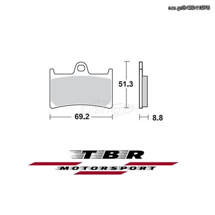 ΜΕΤΑΛΛΙΚΑ ΤΑΚΑΚΙΑ SINTER METAL PADS TBR786