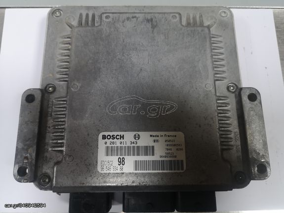 ΕΓΚΕΦΑΛΟΣ CITROEN JUMPY PEUGEOT BOXER FIAT SCUDO 1.9/2.0 HDI BOSCH 0281011343 EDC15C2 9654693480