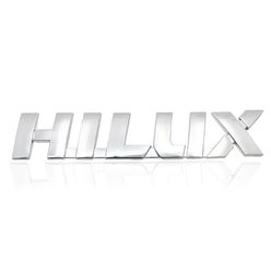 Carro Αυτοκόλλητο Γράμμα Χρωμίου Toyota Hi-Lux 21 x 3.4cm για Πορτμπαγκάζ Αυτοκινήτου / CA-012097