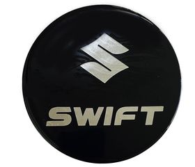 SUZUKI SWIFT 3D/5D 2004-2017 ΑΥΤΟΚΟΛΛΗΤΟ ΤΑΠΑΣ ΡΕΖΕΡΒΟΥΑΡ 13,7 cm ΜΑΥΡΟ/ΧΡΩΜΙΟ ΜΕ ΕΠΙΚΑΛΥΨΗ ΕΠΟΞΕΙΔΙΚΗΣ ΡΥΤΙΝΗΣ (ΥΓΡΟ ΓΥΑΛΙ) - 1 ΤΕΜ.