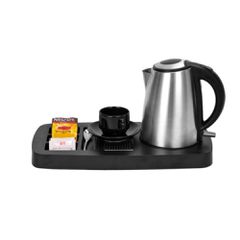 Δίσκος καλωσορίσματος διαστάσεων 457x229x36mm με βραστήρα χωρητικότητας 1,2lt από ανοξείδωτο ατσάλι 304