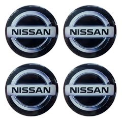 NISSAN ΑΥΤΟΚΟΛΛΗΤΑ ΖΑΝΤΩΝ 5,5 cm ΜΑΥΡΟ/ΓΚΡΙ ΜΕ ΕΠΙΚΑΛΥΨΗ ΣΜΑΛΤΟΥ - 4 ΤΕΜ.