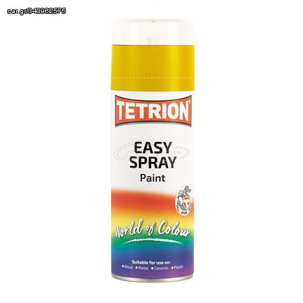 ΧΡΩΜΑ ΣΕ ΣΠΡΕΥ ΚΙΤΡΙΝΟ TETRION EASY SPRAY YELLOW ΠΟΛΛΑΠΛΩΝ ΧΡΗΣΕΩΝ 400ML