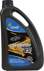 5W-30 REVOLUTION SYNTHESIS REVOIL 4L   Πλήρως συνθετικό λιπαντικό, ειδικά σχεδιασμένο για σύγχρονους κινητήρες βενζίνης και πετρελαίου με καταλυτικούς μετατροπείς ή φίλτρα Σωματιδίων Ρύπων (Diesel Par