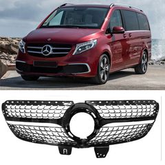 Μάσκα Για Mercedes-Benz Vito W447 20+ Diamond Look Μαύρο/Χρώμιο 1 Τεμάχιο