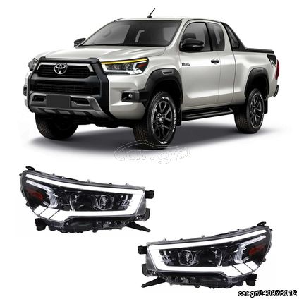 Toyota Hilux 2021+ Εμπρόσθια Φανάρια Led [Thrive]