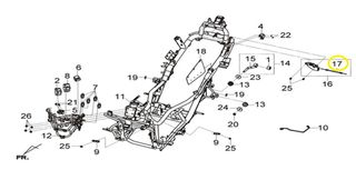 Ντίζα Σέλλας Sym Gts.300 Efi F4 77241-L3A-000