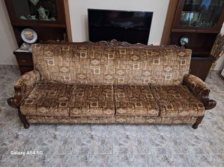 ΣΕΤ Κλασικός τετραθέσιος καναπές με 4 πολυθρόνες 