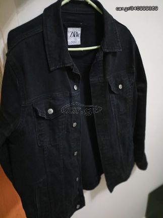 Μαύρο jean jacket medium