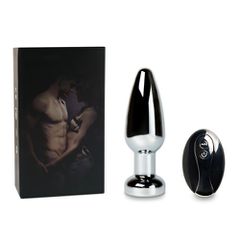 Remote Controlled Metal Vibrating Butt Plug 9.5x3.7 cm-thumb-4