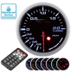 DEPO ΜΠΑΡΟΜΕΤΡΟ 52mm Electric Ηλεκτρικός -με REMOTE CONTROLLER με WARNING / PEAK! - TURBO   -1 to 2 BAR -- ΜΟΝΟ ΓΙΑ ΓΝΩΣΤΕΣ ! Και Made in JAPAN motor ακριβείας !