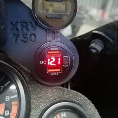 USB Φορτιστής Με Βάση Γiα Honda XRV 750 Africa Twin 3D Print-thumb-2