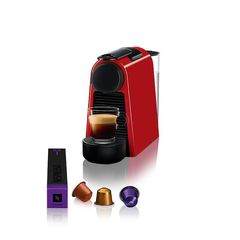 NESPRESSO Essenza Mini Καφετιέρα για Κάψουλες Nespresso Πίεσης 19bar, Κόκκινη
