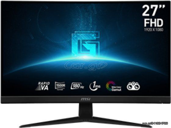 MSI Monitor Gaming G27C4 E3, Curved Va FHD, 27'', 16:9, 250CD/M2, 100.000.000:1, 1MS, 180Hz, 1920x1080, 2xHDMI/Display PORT/Headphone OUT, BLACK, 3YW. - (4711377131889)