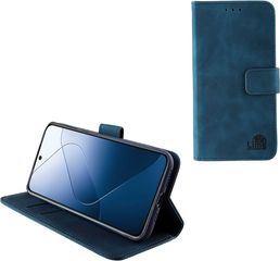 Lime Θηκη Xiaomi 14 5G 6.36'' Essential Magnet Book Stand Clip Dark BLUE