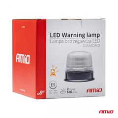 Μαγνητικός Φάρος Led Diamont Με Λευκό Καπάκι και Πορτοκαλί Led 1224V-thumb-1