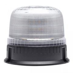 Φάρος Led Diamont Με Λευκό Καπάκι και Πορτοκαλί Led 1224V Με Βάση για Βίδες