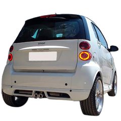 Carro Spoiler Πίσω Προφυλακτήρα Για Smart Fortwo 451 07-12 Brabus Look Από Abs Πλαστικό 1 Τεμάχιο / MD-012151